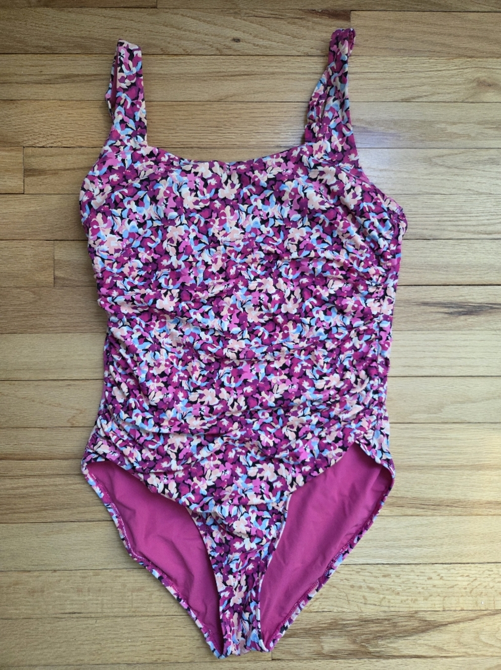 Athleta Pink Floral Swimsuit - One Piece
